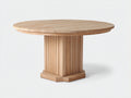 Tavolo da giardino - Legno - 130x130x75 cm - Naturale - Stile moderno