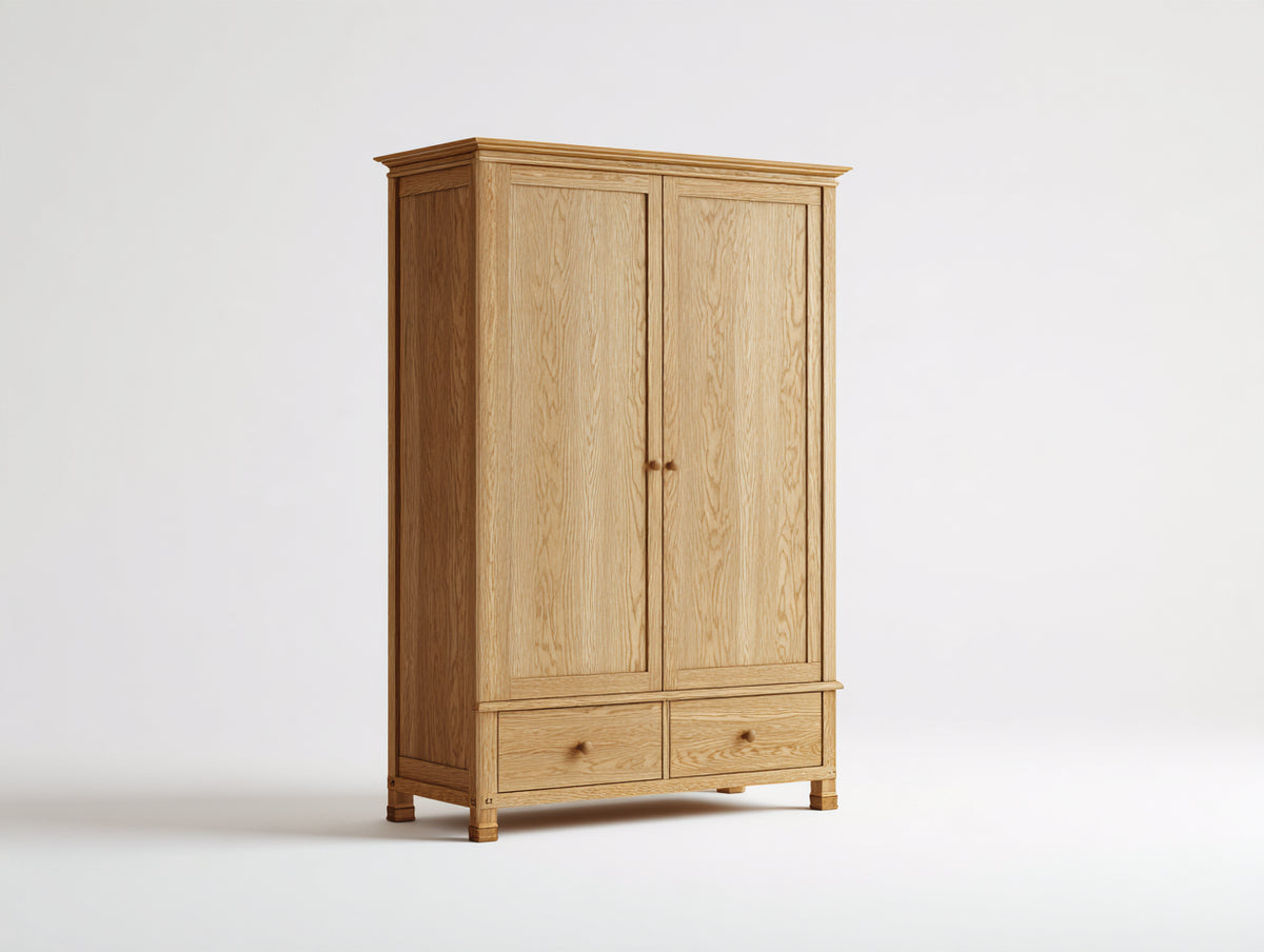 Armadio-Legno-120x55x190 cm-Rovere chiaro-Classico
