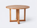 Tavolo da giardino - Legno - 120x120x75 cm - Naturale - Stile moderno